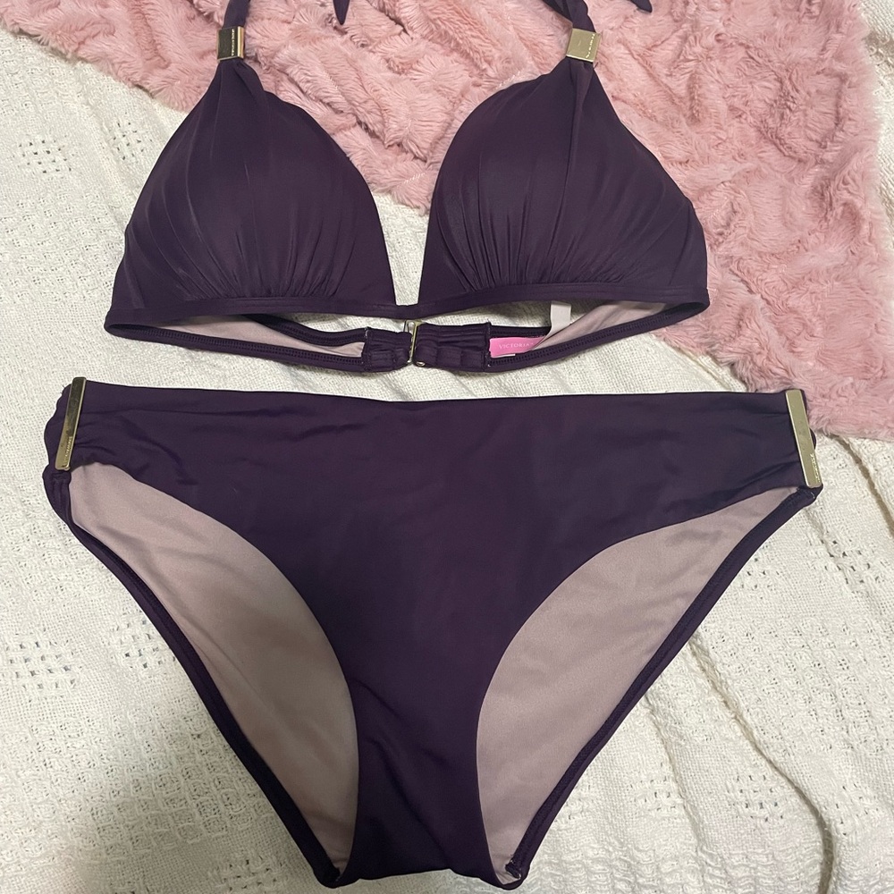 Elegant Purple Victoria Secret  Bikini Set